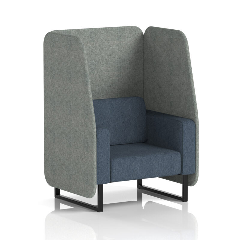 Brixworth Open Booth With Black Legs in Two Tone - Image 13