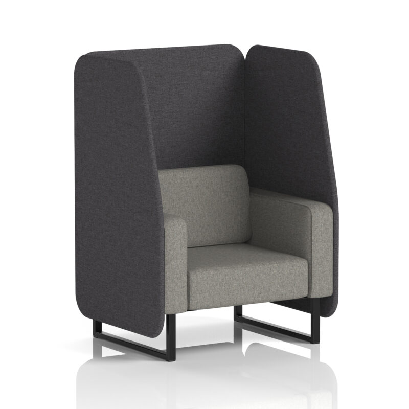 Brixworth Open Booth With Black Legs in Two Tone - Image 19