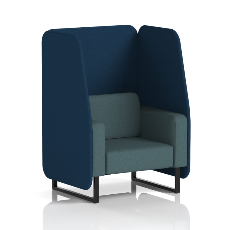 Brixworth Open Booth With Black Legs in Two Tone - Image 22