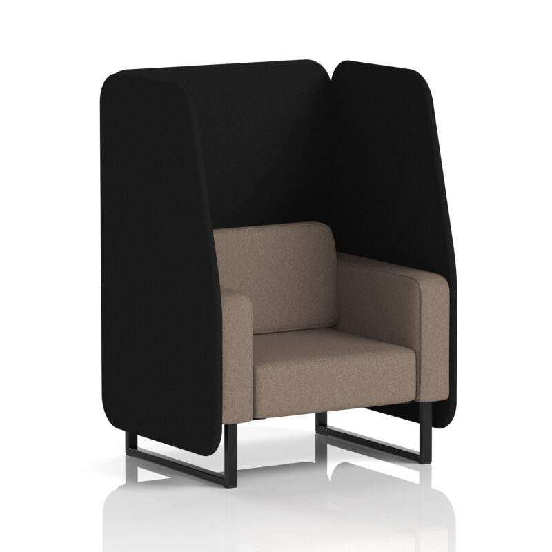 Brixworth Open Booth With Black Legs in Two Tone - Image 25