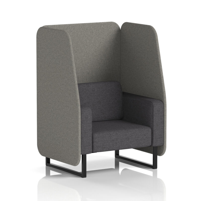 Brixworth Open Booth With Black Legs in Two Tone - Image 28