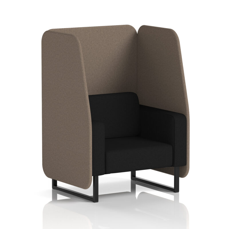 Brixworth Open Booth With Black Legs in Two Tone - Image 34