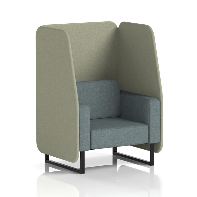 Brixworth Open Booth With Black Legs in Two Tone - Image 43