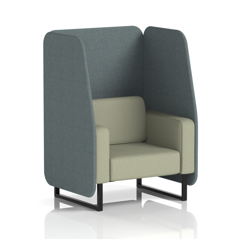 Brixworth Open Booth With Black Legs in Two Tone - Image 52