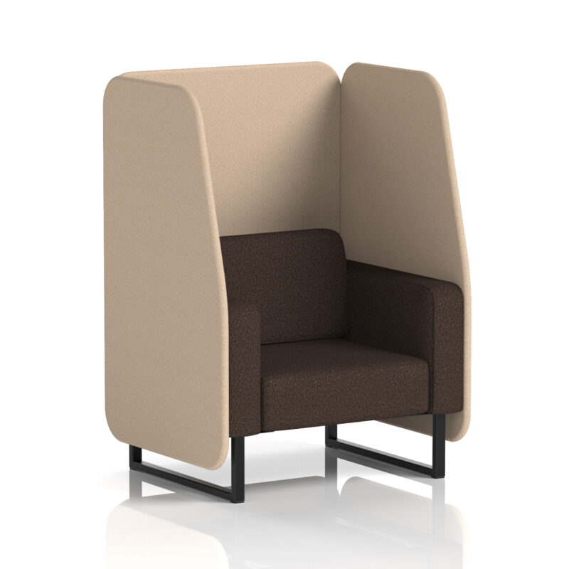 Brixworth Open Booth With Black Legs in Two Tone - Image 55