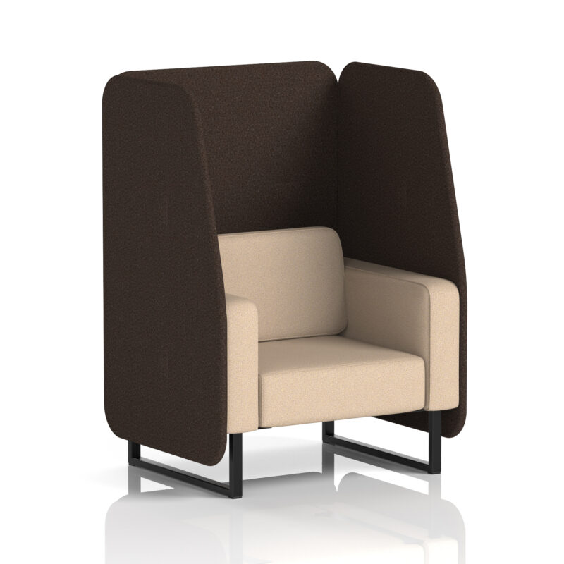 Brixworth Open Booth With Black Legs in Two Tone - Image 70