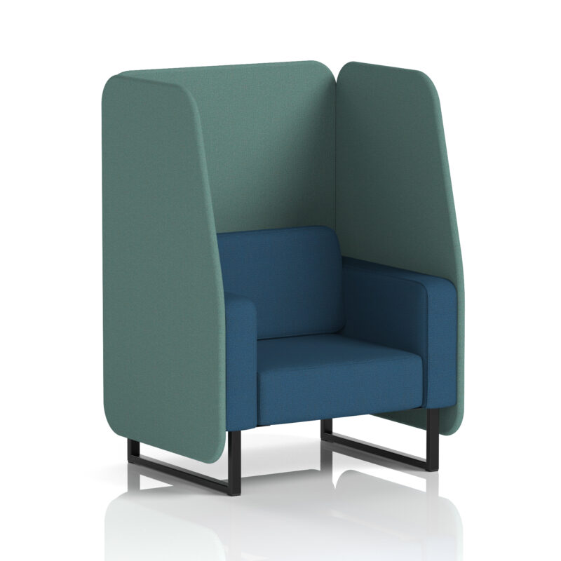Brixworth Open Booth With Black Legs in Two Tone - Image 73