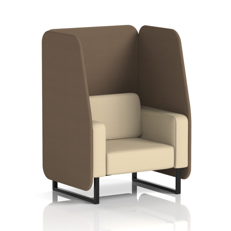 Brixworth Open Booth With Black Legs in Two Tone - Image 79