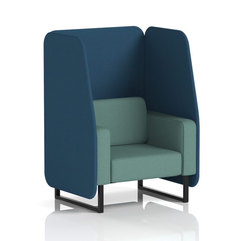 Brixworth Open Booth With Black Legs in Two Tone - Image 85