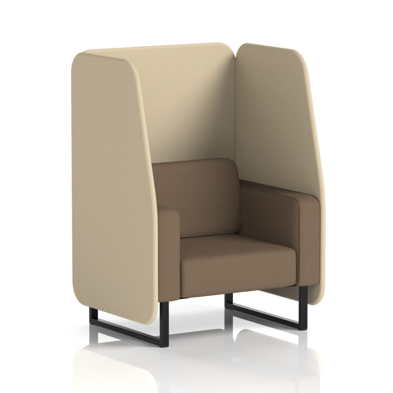 Brixworth Open Booth With Black Legs in Two Tone - Image 88