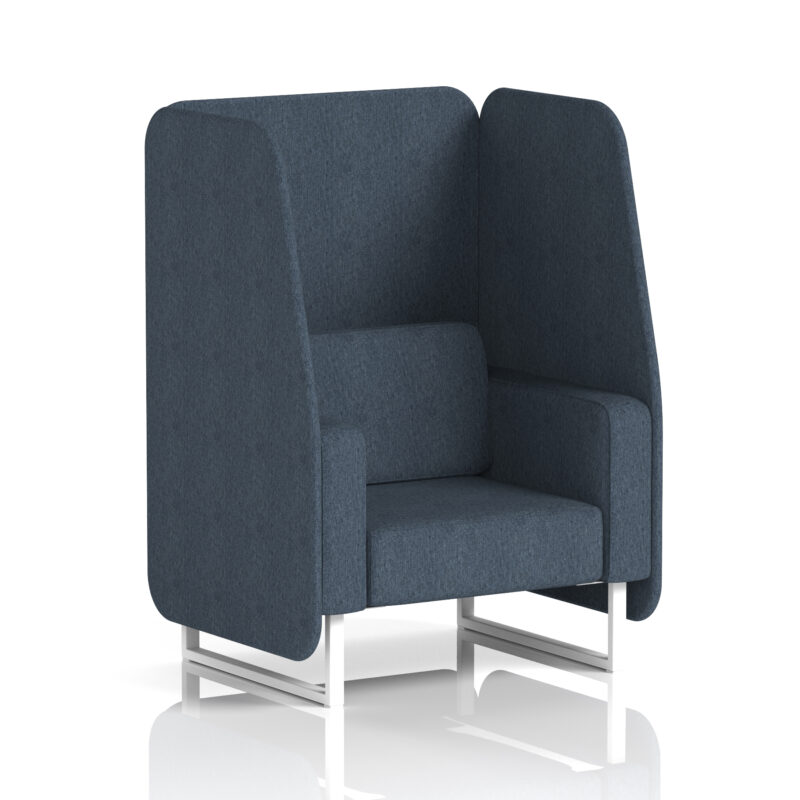 Brixworth Open Booth With White Legs in Single Tone - Image 7