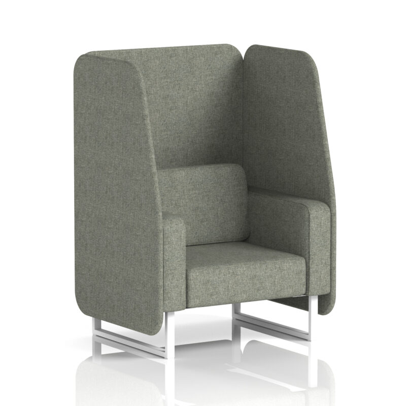 Brixworth Open Booth With White Legs in Single Tone - Image 16