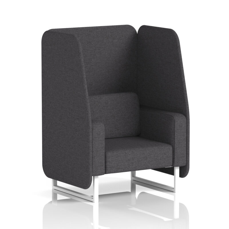 Brixworth Open Booth With White Legs in Single Tone - Image 19