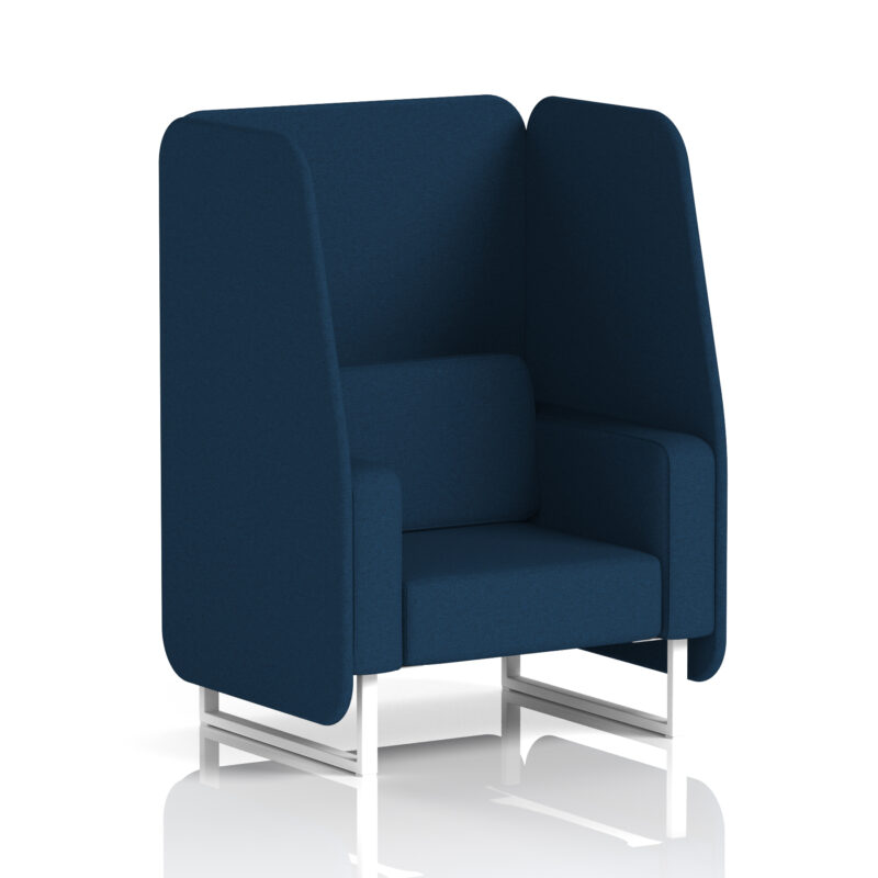 Brixworth Open Booth With White Legs in Single Tone - Image 22