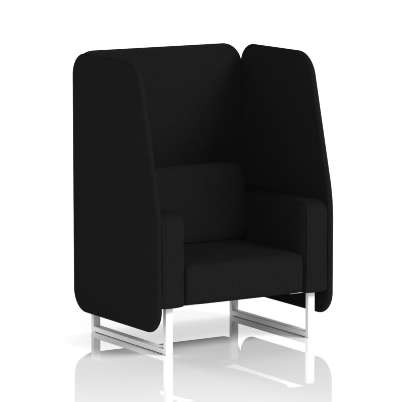 Brixworth Open Booth With White Legs in Single Tone - Image 25