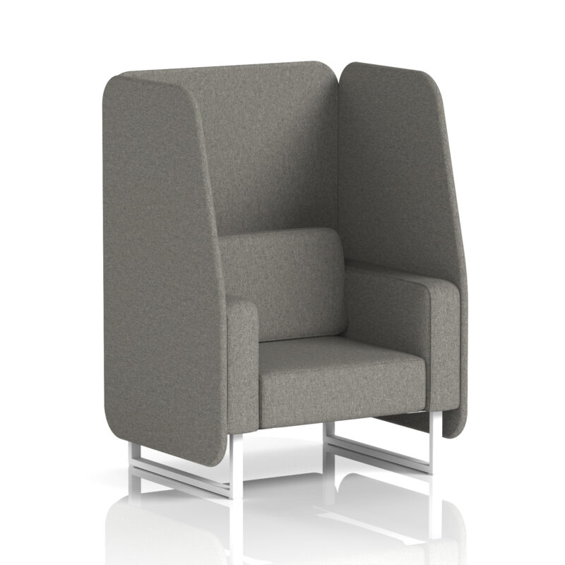 Brixworth Open Booth With White Legs in Single Tone - Image 28