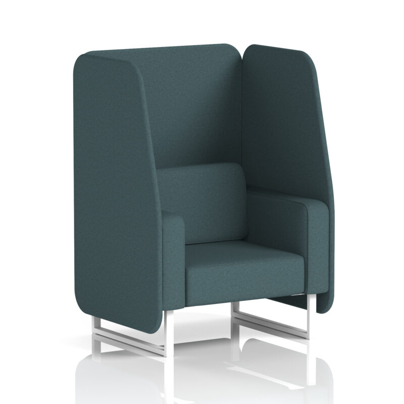 Brixworth Open Booth With White Legs in Single Tone - Image 31