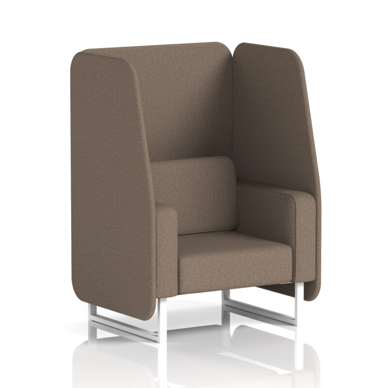 Brixworth Open Booth With White Legs in Single Tone - Image 34