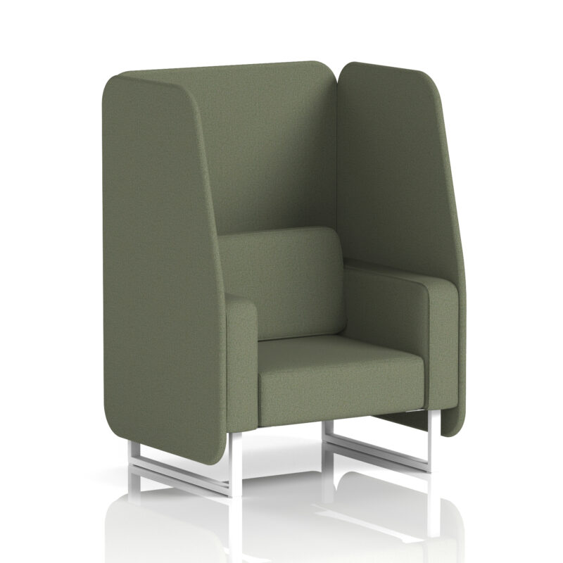 Brixworth Open Booth With White Legs in Single Tone - Image 40