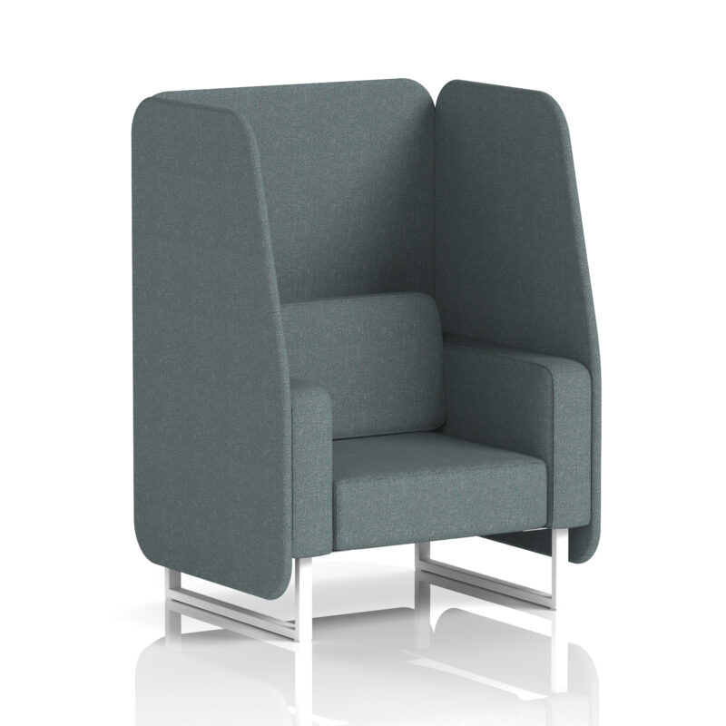 Brixworth Open Booth With White Legs in Single Tone - Image 52