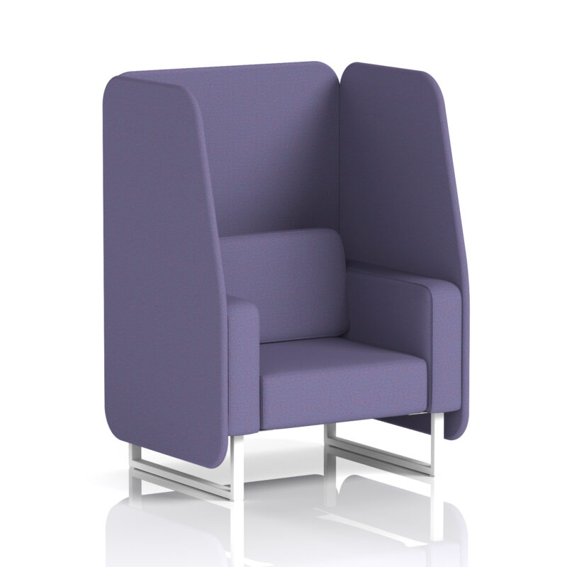 Brixworth Open Booth With White Legs in Single Tone - Image 64
