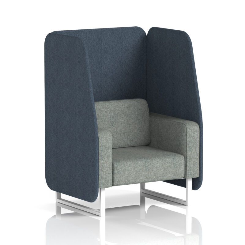 Brixworth Open Booth With White Legs in Two Tone - Image 7