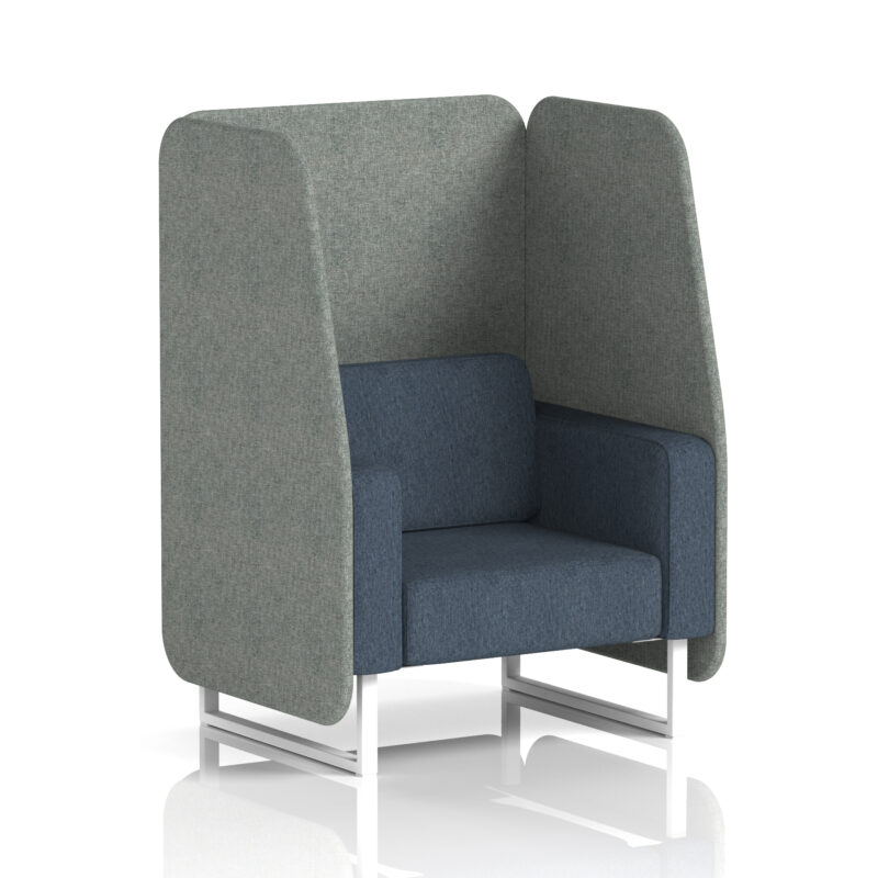 Brixworth Open Booth With White Legs in Two Tone - Image 13