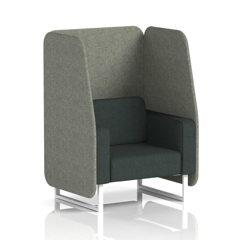 Brixworth Open Booth With White Legs in Two Tone - Image 16