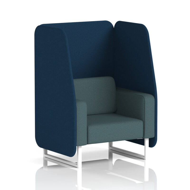 Brixworth Open Booth With White Legs in Two Tone - Image 22