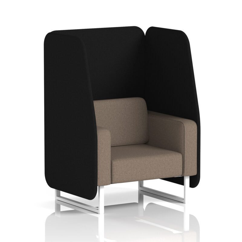 Brixworth Open Booth With White Legs in Two Tone - Image 25