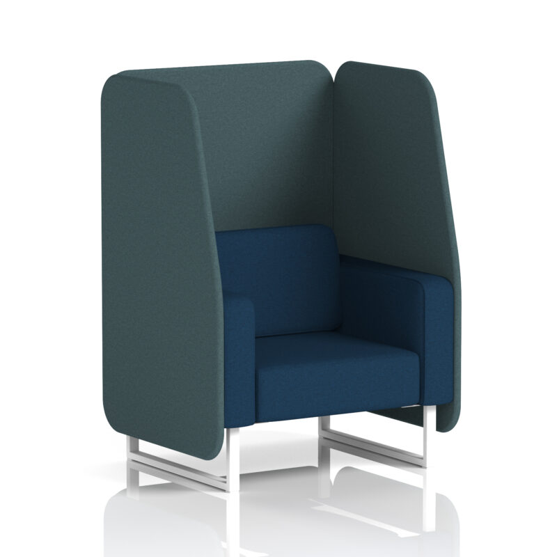 Brixworth Open Booth With White Legs in Two Tone - Image 31