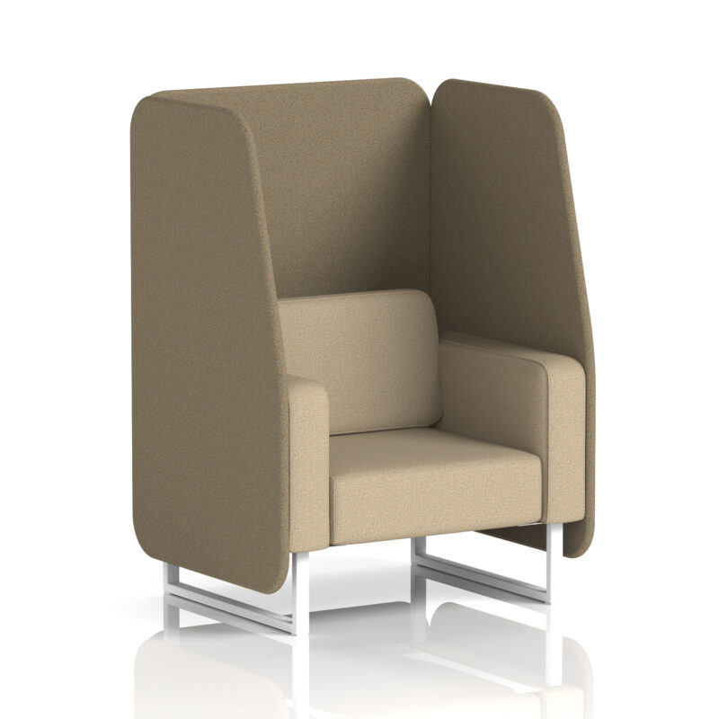 Brixworth Open Booth With White Legs in Two Tone - Image 37