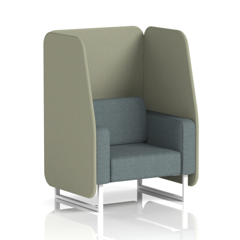 Brixworth Open Booth With White Legs in Two Tone - Image 43