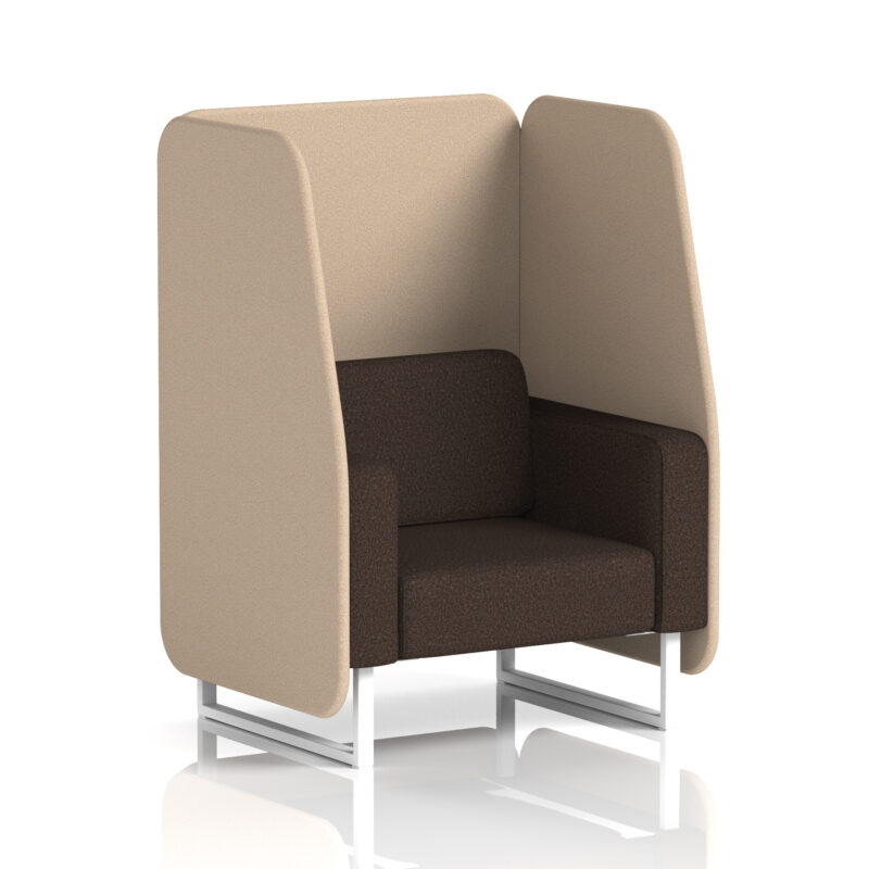Brixworth Open Booth With White Legs in Two Tone - Image 55