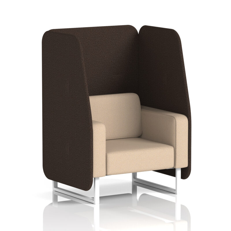Brixworth Open Booth With White Legs in Two Tone - Image 70