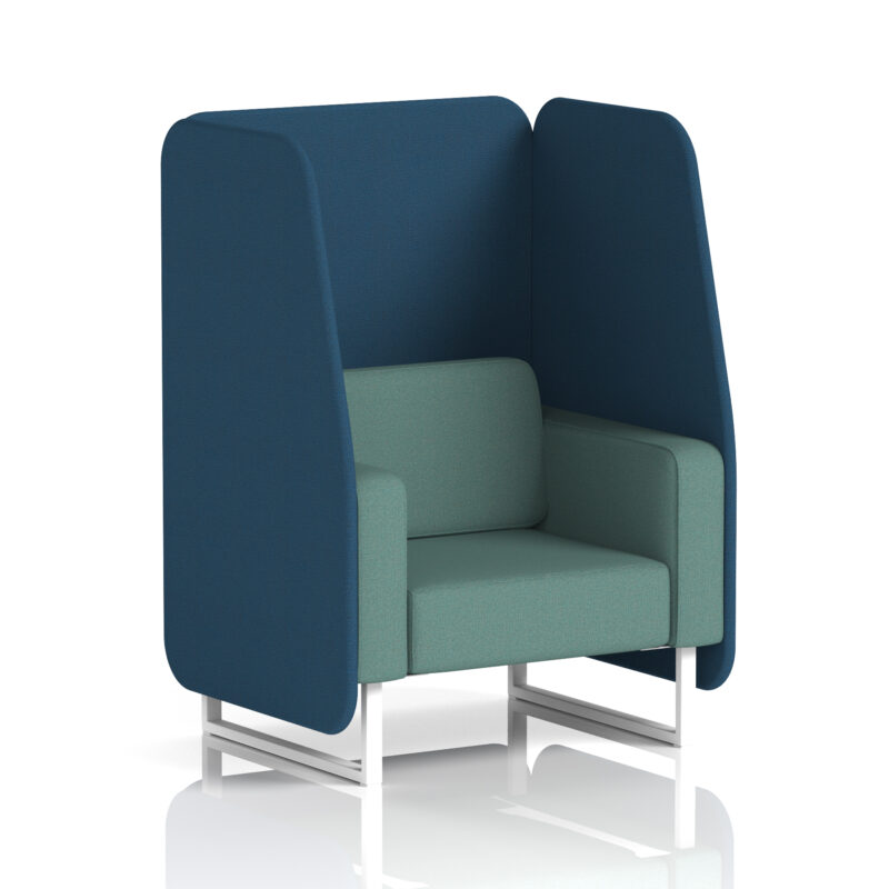 Brixworth Open Booth With White Legs in Two Tone - Image 85