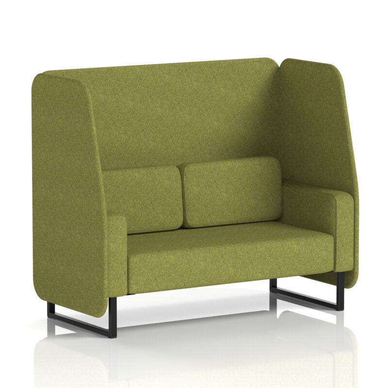 Brixworth Open Booth With Black Legs in Single Tone - Image 11