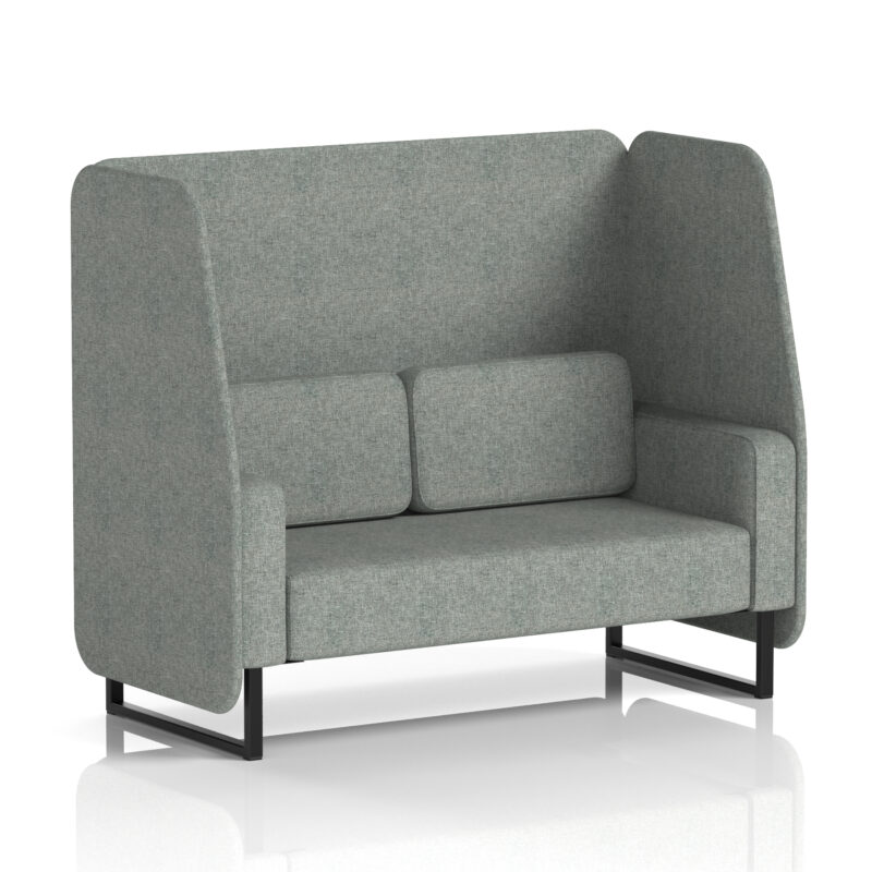Brixworth Open Booth With Black Legs in Single Tone - Image 14