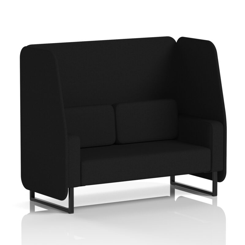 Brixworth Open Booth With Black Legs in Single Tone - Image 26