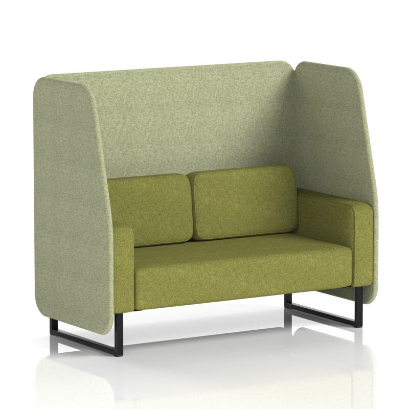 Brixworth Open Booth With Black Legs in Two Tone - Image 2