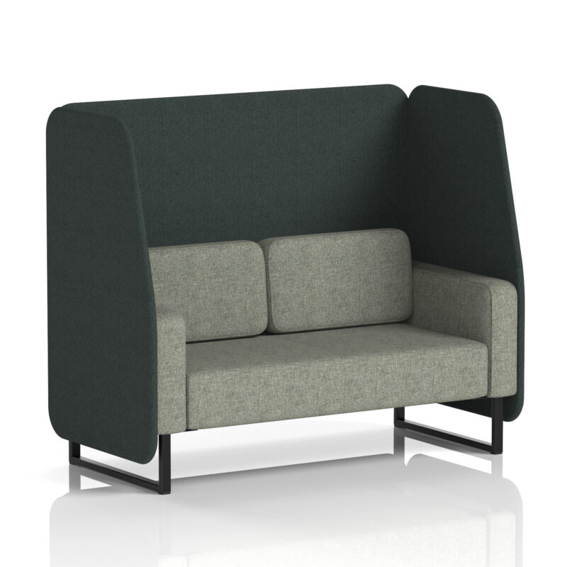 Brixworth Open Booth With Black Legs in Two Tone - Image 5
