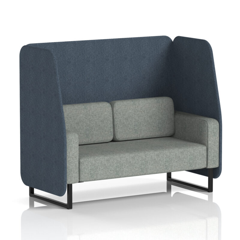Brixworth Open Booth With Black Legs in Two Tone - Image 8