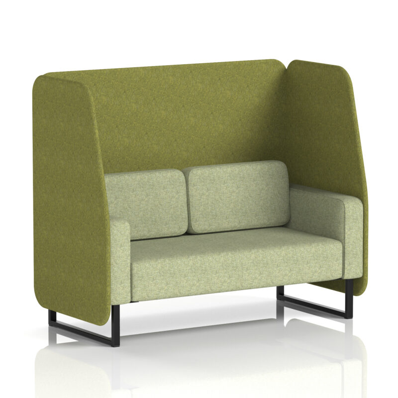 Brixworth Open Booth With Black Legs in Two Tone - Image 11