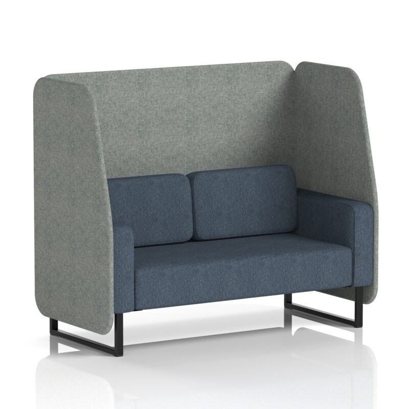 Brixworth Open Booth With Black Legs in Two Tone - Image 14