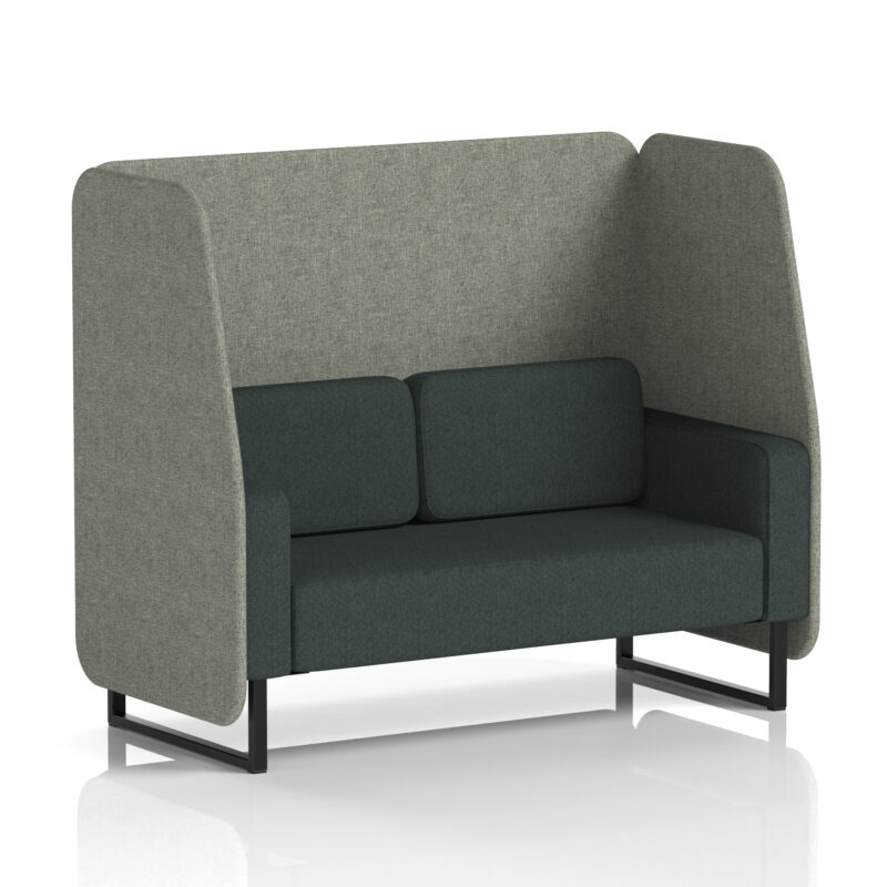Brixworth Open Booth With Black Legs in Two Tone - Image 17