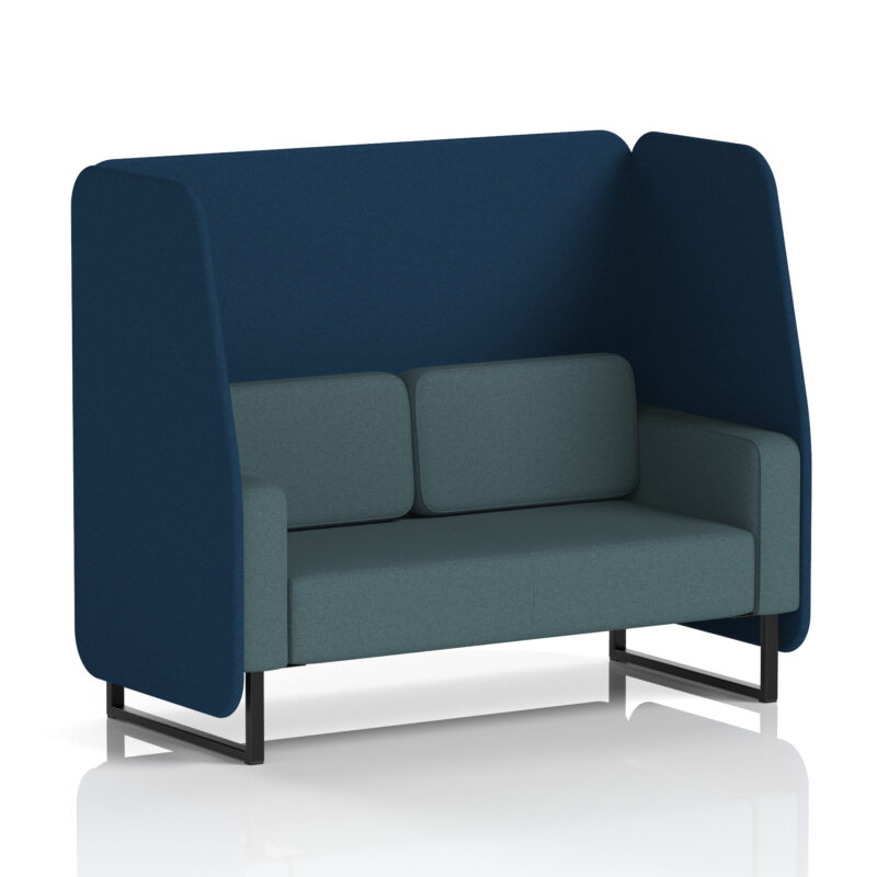 Brixworth Open Booth With Black Legs in Two Tone - Image 23