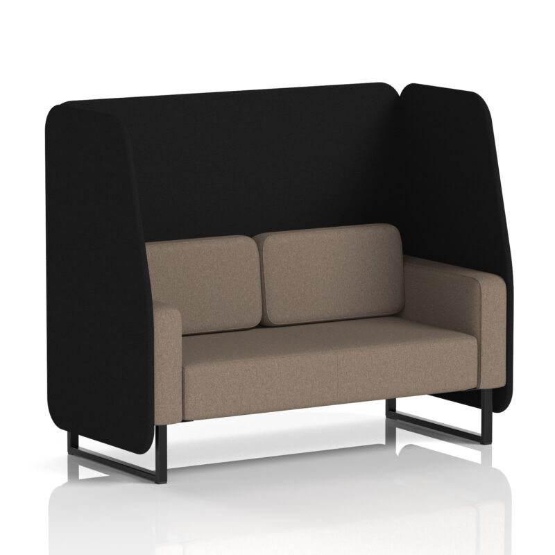 Brixworth Open Booth With Black Legs in Two Tone - Image 26