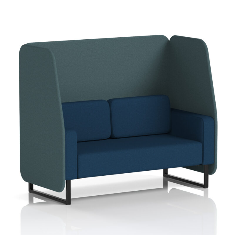 Brixworth Open Booth With Black Legs in Two Tone - Image 32