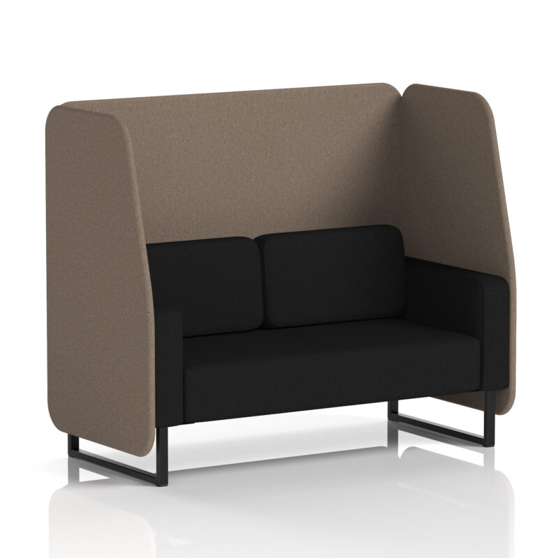 Brixworth Open Booth With Black Legs in Two Tone - Image 35