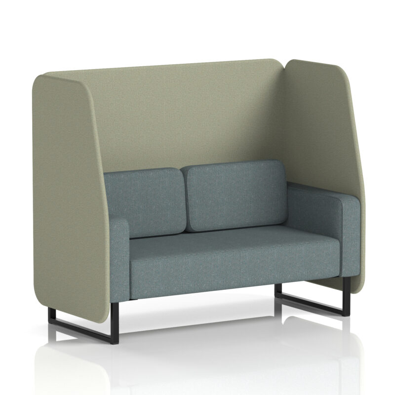 Brixworth Open Booth With Black Legs in Two Tone - Image 44